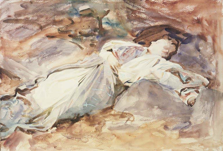 John Singer Sargent Violet Sleeping